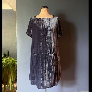 Anthropologie Velvet Shift Dress